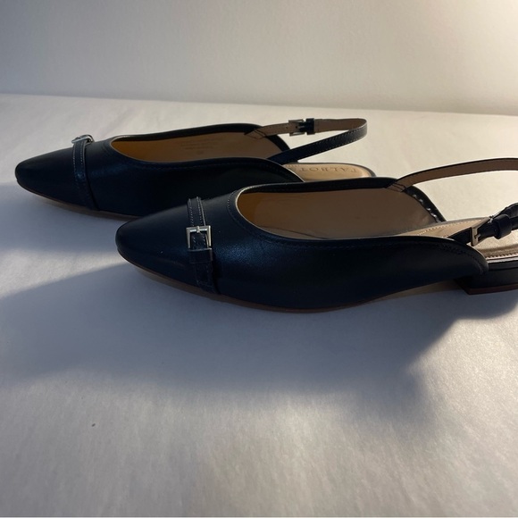 NWOT TALBOTS Black Slingback Edison flats Size 6 M - Picture 9 of 13